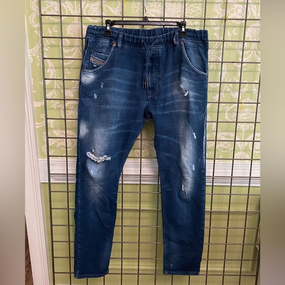 Diesel Pants Krooley Diesel Denim Sweatpants Poshmark